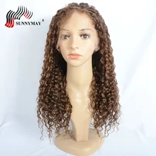 Sunnymay Full Lace Human Hair Wigs #4 Color Loose Curly Malaysian Remy Hair Pre Plucked Natural Hairline Bleached Knots Sunnymay Full Lace Human Hair Wigs #4 Color Loose Curly Malaysian Remy Hair Pre Plucked Natural Hairline Bleached Knots