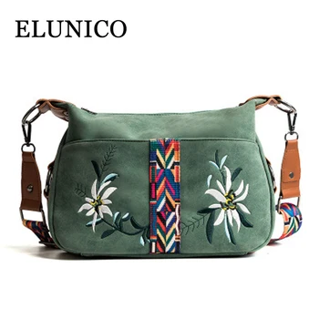 

ELUNICO Female Fashion Flowers Crossbody Bag Ladies Luxury Handbags Women Bags Designer Messenger Shoulder Bag Sac A Main Femme
