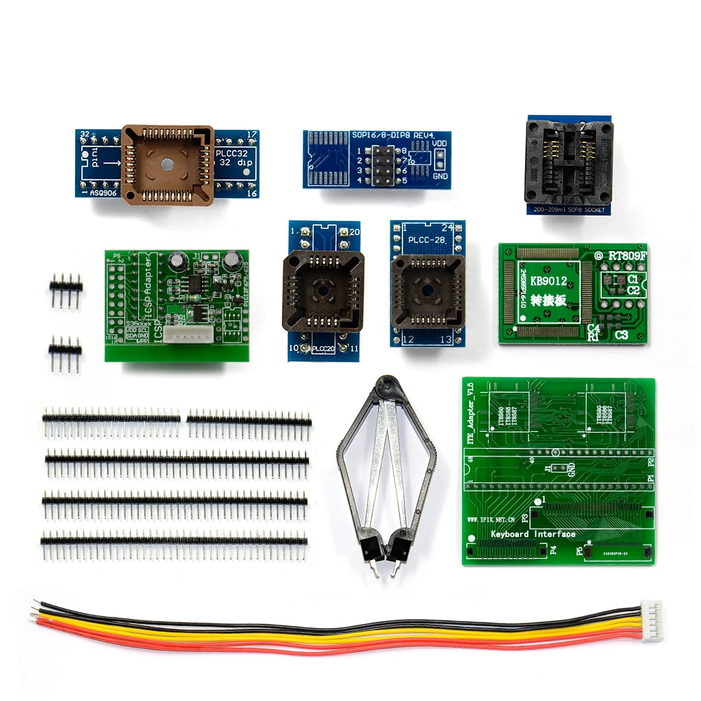 RT809H EMMC-Nand индикатор; Программирование с 24 адаптерами с CABELS EMMC-Nand sop адаптер программирования бесплатно DHL