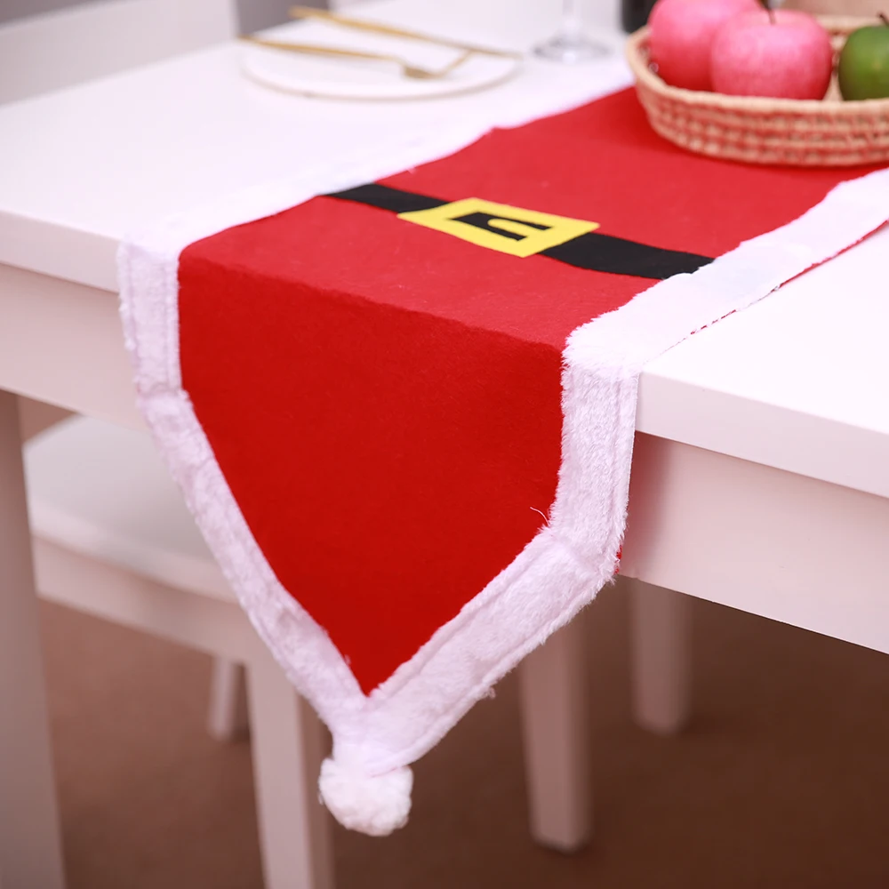 

New Christmas decoration brushed table flag Table setting table mats festive atmosphere decoration
