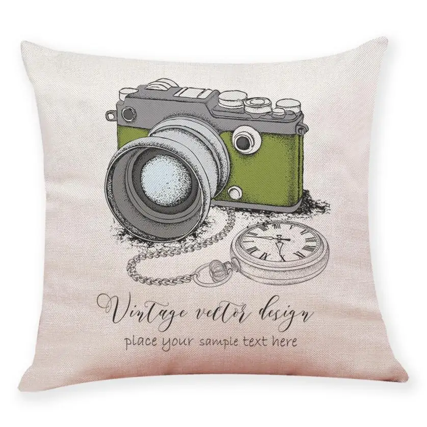 cushion cover I Домашний Shope, декоративная наволочка на подушку для Камера пейзаж пледы наволочки, покрытия для подушек размером 45*45, декоративная для автомобиля Диван Декор 2O0124 - Цвет: cushion cover I