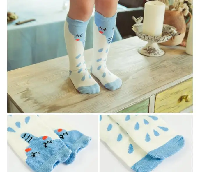 Горячая Распродажа, новые теплые хлопковые носки для мальчиков и девочек с рисунком лисы, носки с изображением уток