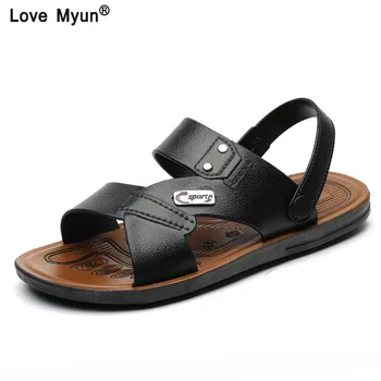

Men's Summer Shoes Sandals New Breathable Men Lighted Casual Outdoor Slip On Beach Men Sandals High Quality Fashion Slides 88