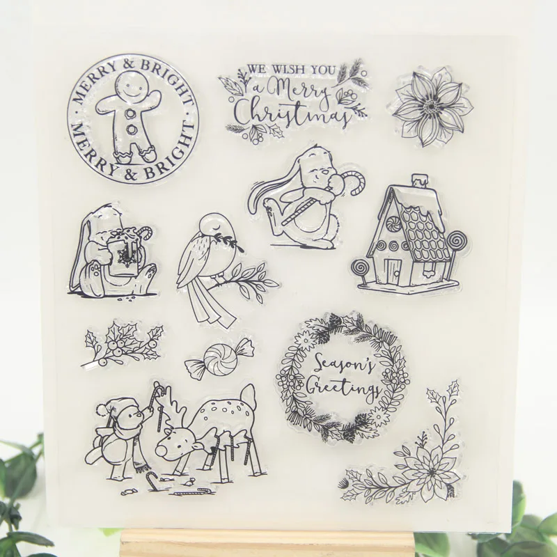 

Cute Animals Transparent Clear Silicone Stamp/Seal for DIY scrapbooking/photo album Decorative clear stamp sheets