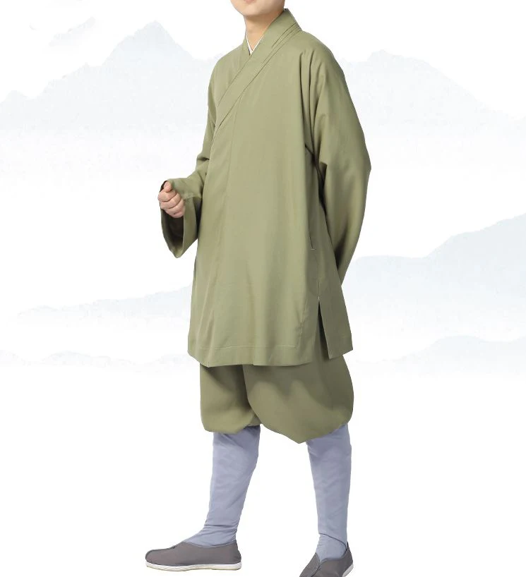 

UNISEX Summer&Spring red/green/blue zen lay uniforms Buddhist monk lohan arhat clothing shaolin kung fu martial arts suits