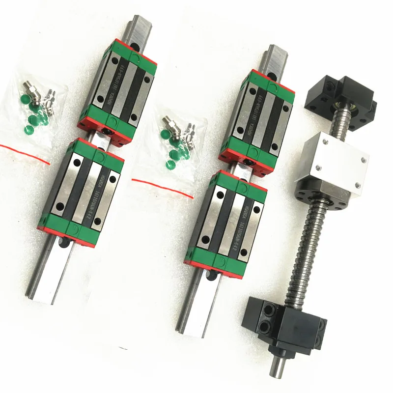 

20mm CNC Linear Rail Set HGR20 2000mm without HGW20CA Carriage Block+SFU1605 1500mm+BKBF12 for CNC