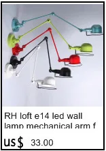 RH Лофт e14 led настенный светильник механический кронштейн французский Jielde настенный светильник напоминающий Выдвижной двойной старинный, Складной настенный светильник