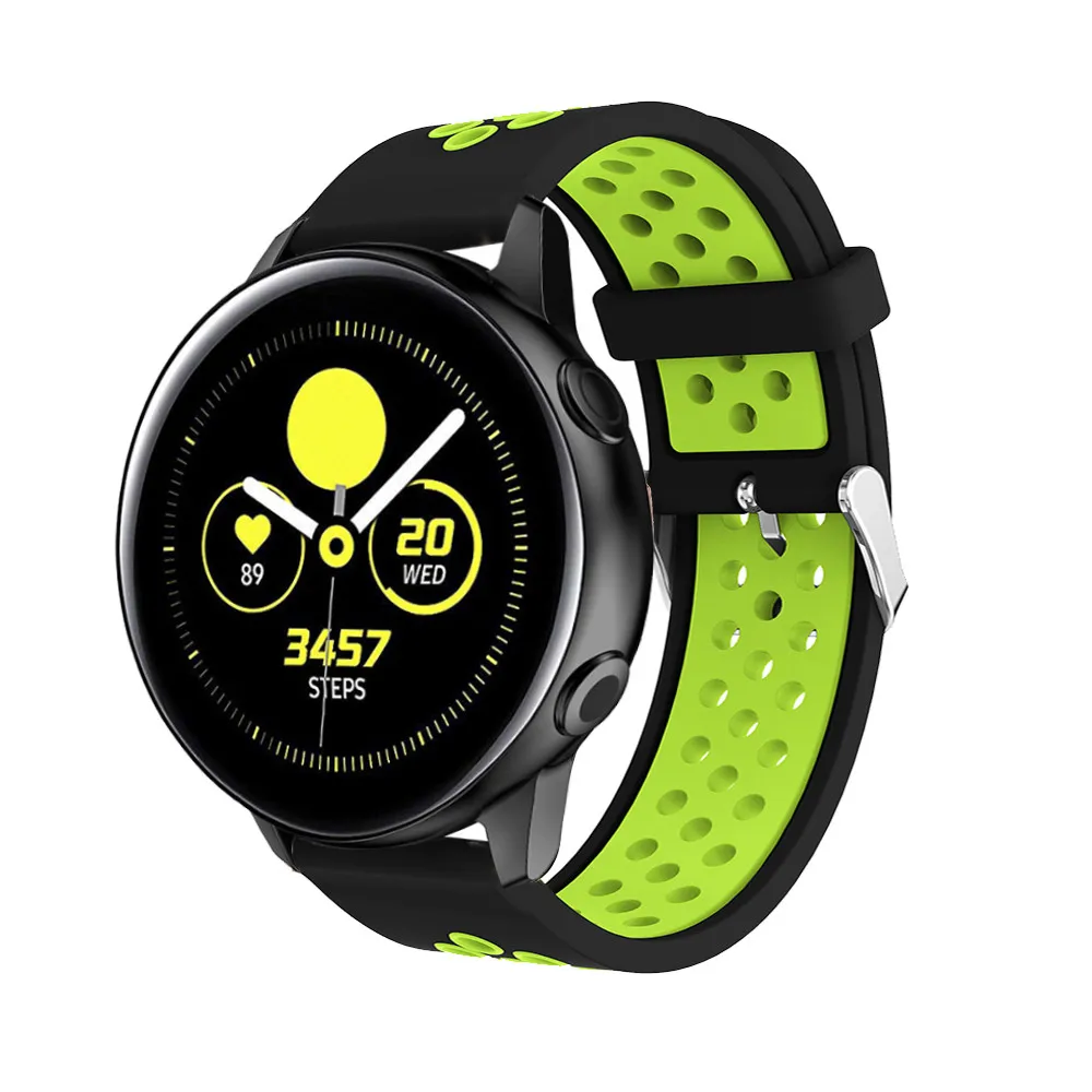 2 In1 часы браслет для samsung Galaxy Watch Active Шестерни S2 Sport 42mm браслет для Huami Amazfit BIP ремень Vivoactive 3 группа