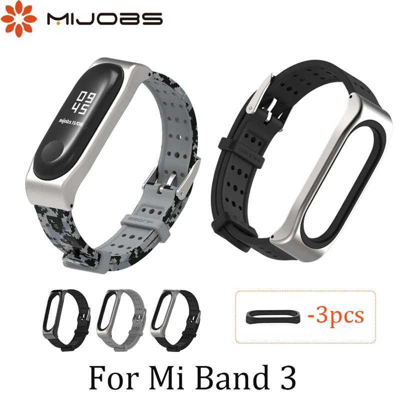 

New Straps For Xiaomi Mi Band 3 Youth Strap For Mi Band 3 Bracelet wrist strap Sport Ventilation Silicone Miband 3 band