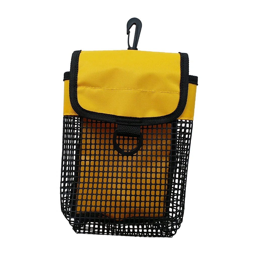 23 x 13 x 5 cm PVC+ Mesh+Nylon Scuba Diving Reel & SMB Safety Marker Buoy Gear Storage Mesh Gear Bag With D Ring