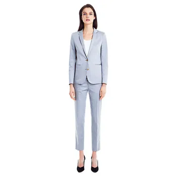 

Women's fashion slim solid color suit two-piece suit (jacket + pants) ladies business office casual formal suit custom