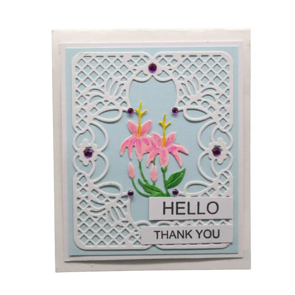  DIY Carbon Steel Cutting Dies Scrapbook Stamp for Scrapbooking Card Album Background/Invitation Lac - 33054671701