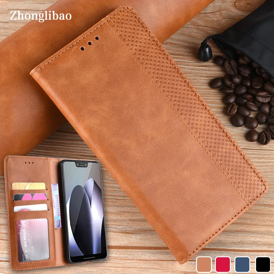 

Luxury Leather Magnetic Flip Case for Google Pixel 3 XL Lite Card Holder Book Wallet Soft Tpu Phone Cover for Pixel3 Pixel3XL