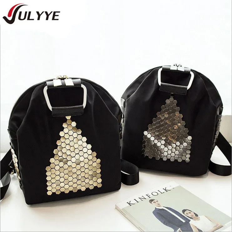 YULYYE New Fashion Backpack High Quality Women Bag Gold Silver Sequins Multi purpose Band Backpack Teenager