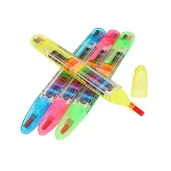 Новый набор восковых карандашей малыша развивающие игрушки дети граффити карандаши масляные краски, кисть красочные Детская безопасность