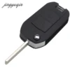 Jingyuqin-coque de clé télécommande à 2 boutons, à rabat, pour voiture Vauxhall Opel Corsa, Agila, Meriva Combo, modèle étui à clé pliant ► Photo 2/5