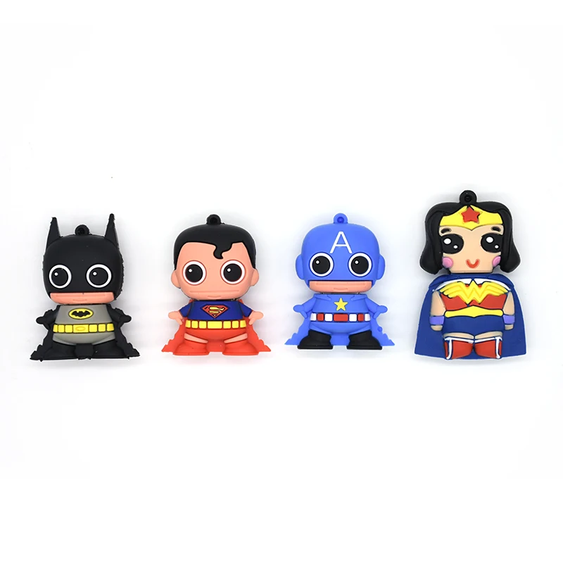

pen drive Wonder Woman usb flash drive Marvel Batman Captain America Superman pendrive 32g memory stick 64GB 16gb 8gb 4gb U disk