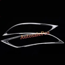 Tail Chrome Rear Fog Lamp Light Ajuste de La Cubierta Marco Adornos Para Hyundai Santa Fe IX45 2013 5 asientos