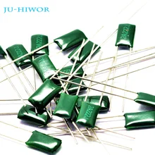 100V 250V 630V 1000V 5% полиэстеровый пленочный конденсатор 2A 2E 2J 3A 102J 222J 332J 472J 562J 682J 822J