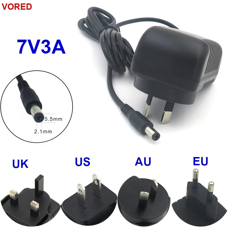 VORED 1PCS AC 100V 240V DC 7V 3A