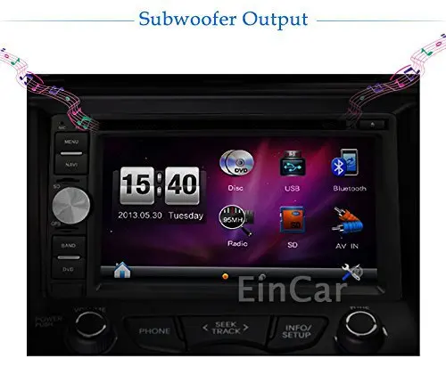 Sale 6.2" Touch Screen Car DVD CD Player Stereo Video Audio Headunit with GPS Navigation and Bluetooth Support MP3,AVI,JPG+Camera 1