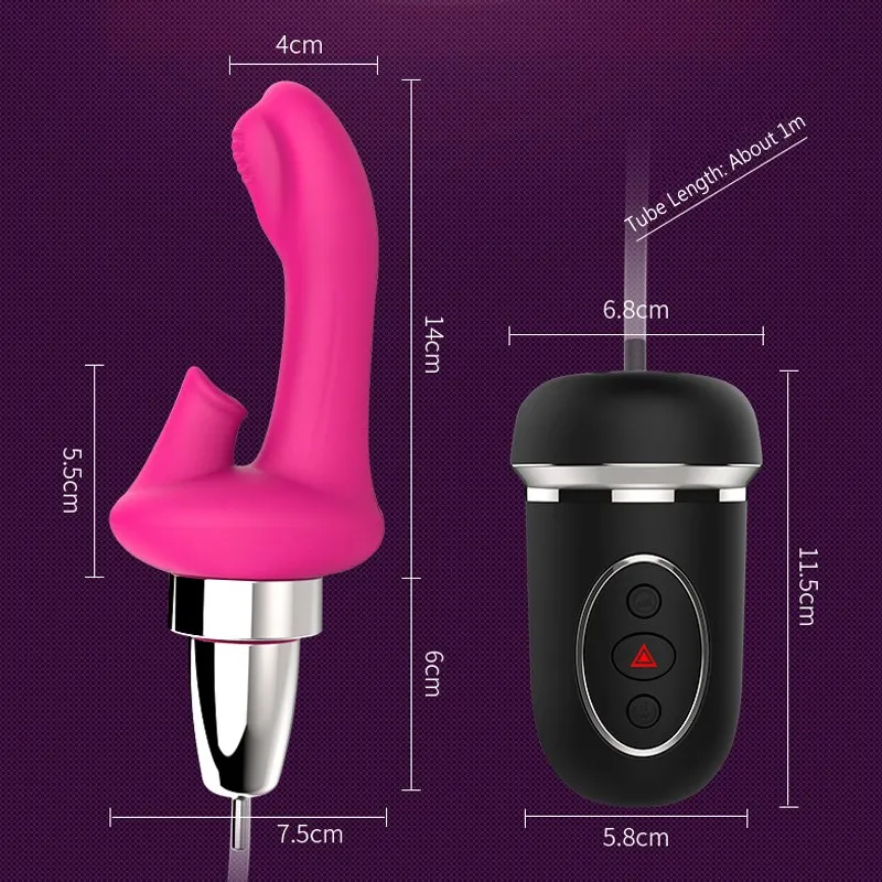 LUOGE Suction Vibrator, 10 Vibration 5 Suction Modes Clitoral G-spot Sucking Vibrator Massager Remote Adult Sex Toys For Women