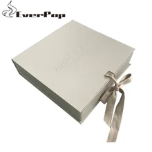 1000 шт,, размер логотипа, магнит, складная бумажная плоская упаковочная коробка, роскошная Магнитная Подарочная коробка с шелковой лентой