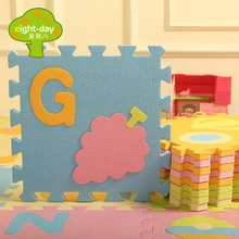 Buy Week eight new arrival child letter puzzle mats eco-friendly baby puzzle creepiness patchwork foam pad learning & education mat Free Shipping
