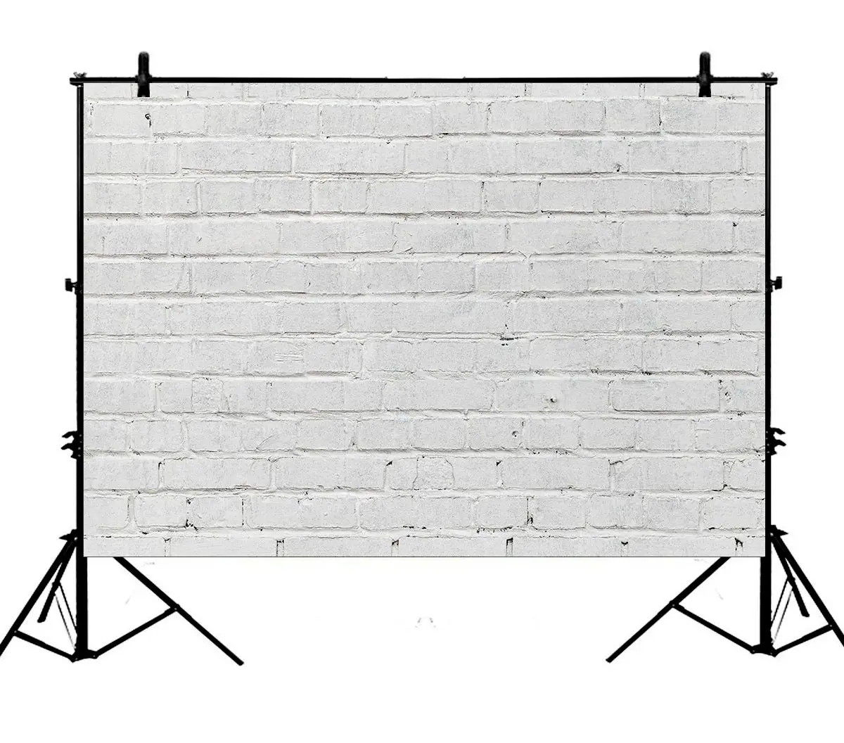 

5x7ft White Brick Wall Birthday Wedding Polyester Photo Background Portrait Backdrop
