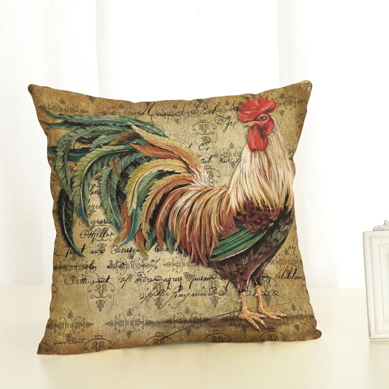 Melempar Ayam Sofa Dicetak Bantal 3