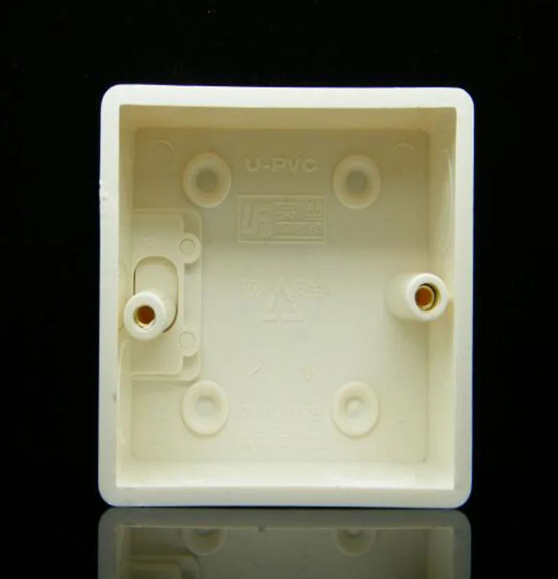 86 wall switch socket PVC universal concealed bottom box 77 * 77 * 38