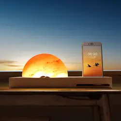 Sunrise смоляная лампа для медитации окружающего света Беспроводное зарядное устройство ручка держатель для сотового телефона DAG-Ships