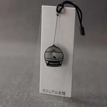 

Custom Import White Card With Hyper Crystal PVC Card Hanging Tag