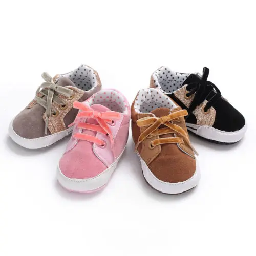 Обувь для новорожденных мальчиков и девочек на мягкой подошве со шнуровкой, детские кроссовки, повседневная обувь для мальчиков 0-18 месяцев