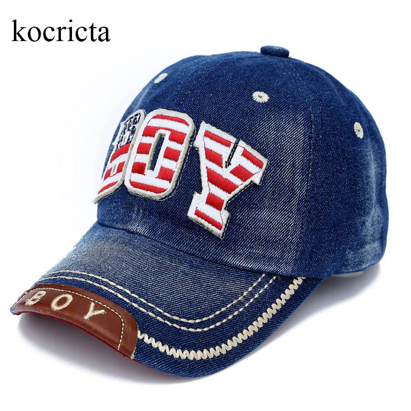 Kids Boys Baseball Cap Summer Toddler Children Dad Hat Jean Casual Hip