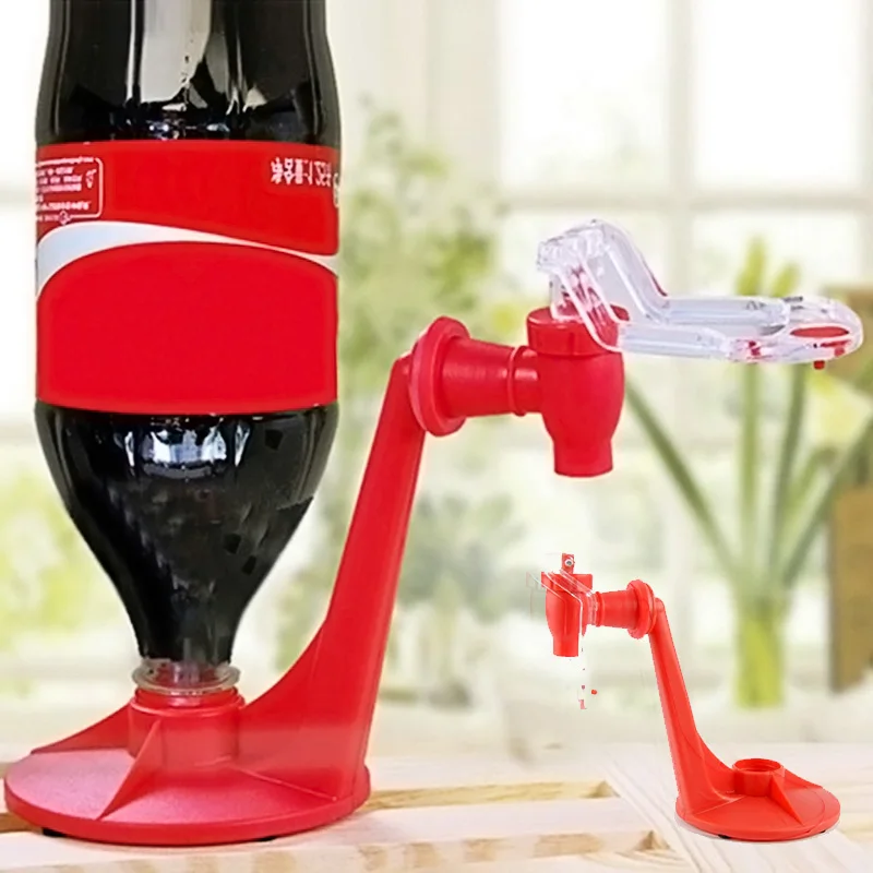 

Household Soda Dispenser Bottle Coke Upside Down Drinking Water Dispense Machine Hand Pressure Saver Party Home Bar Juice Gadget