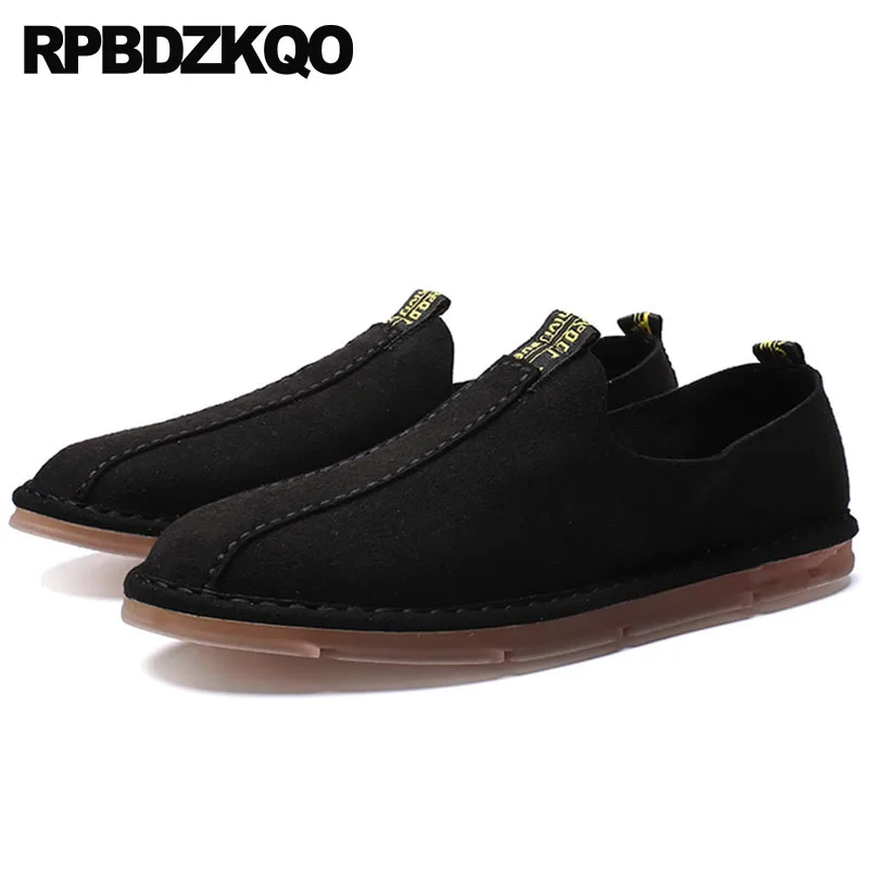 Deslizamiento Ligera Beige Los Comodidad Nuevo 2019 Casual Verano gris negro De Hombres Primavera Británico Goma En Estilo La Zapatos Negro Impermeable Cuero H57qqWwCO