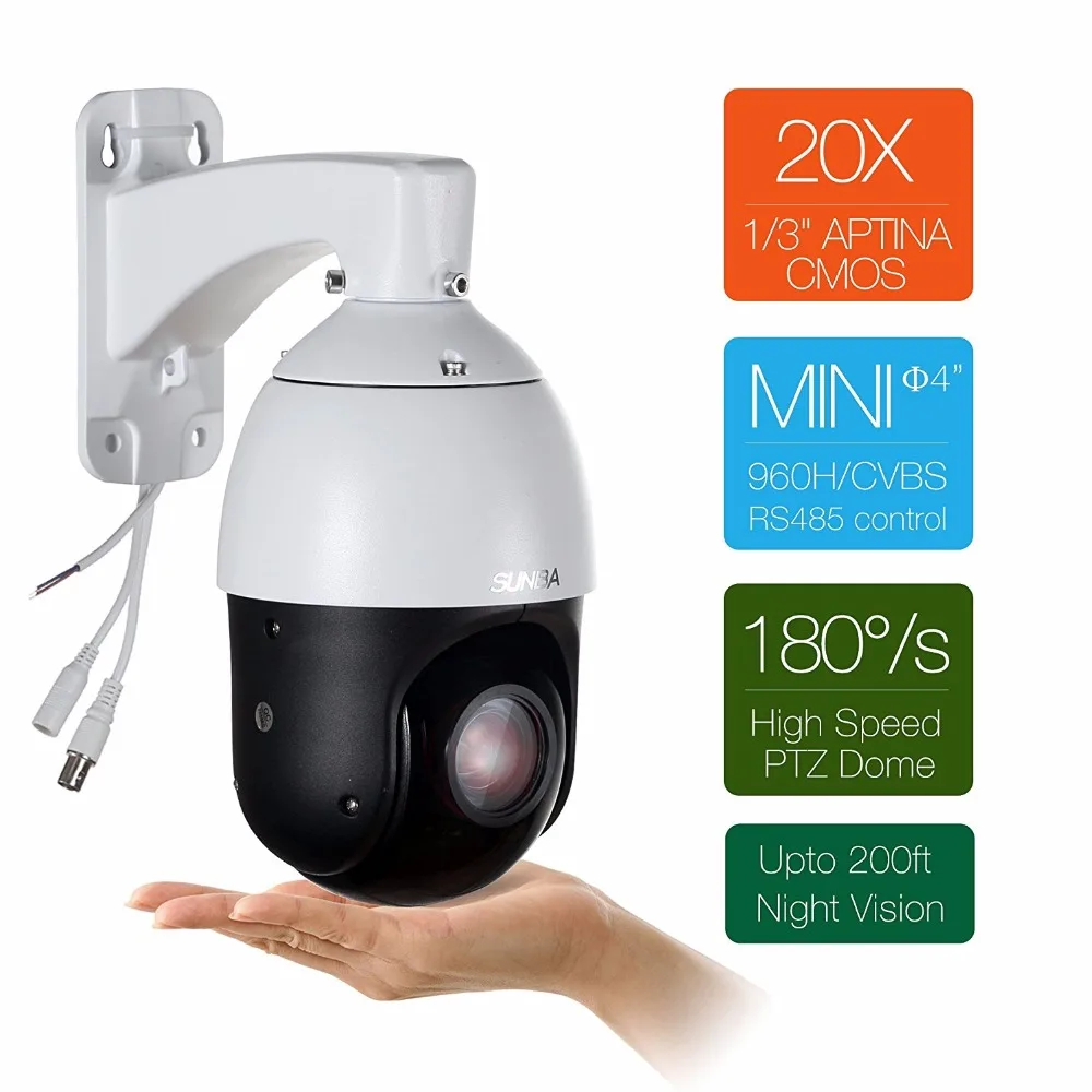

4.5inch CCTV Security Speed Dome PTZ IP Camera 1080P 2MP 36X Zoom Pan Tilt Outdoor IP66 Waterproof P2P Remote Access Motion det