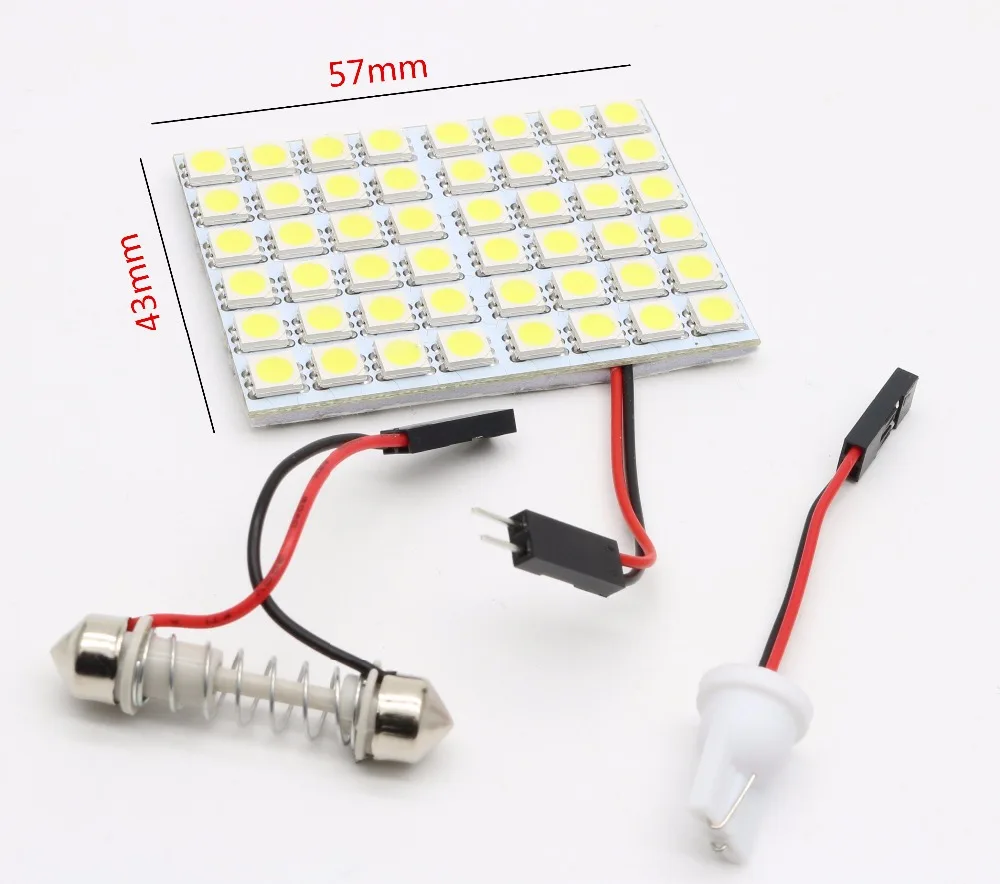 48SMD 5050 Панель водить автомобиль T10 купольная гирлянда для интерьера лампа w5w лампы