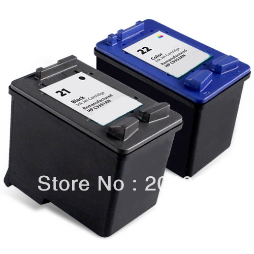 100%New 2pk ink catridges For HP 21 22 Ink Cartridge Combo pack C9351AN C9352AN HP 3910 4311