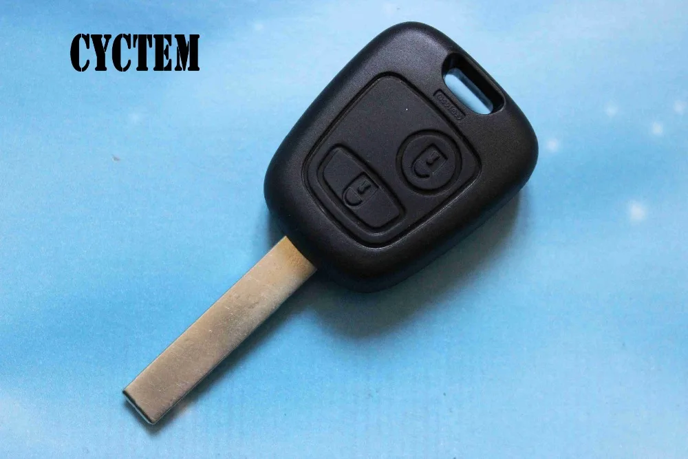 CYCTEM 2 кнопки дистанционного ключа оболочки подходят для peugeot 307 Ключи автомобиля пустой корпус Чехол HU83 лезвие