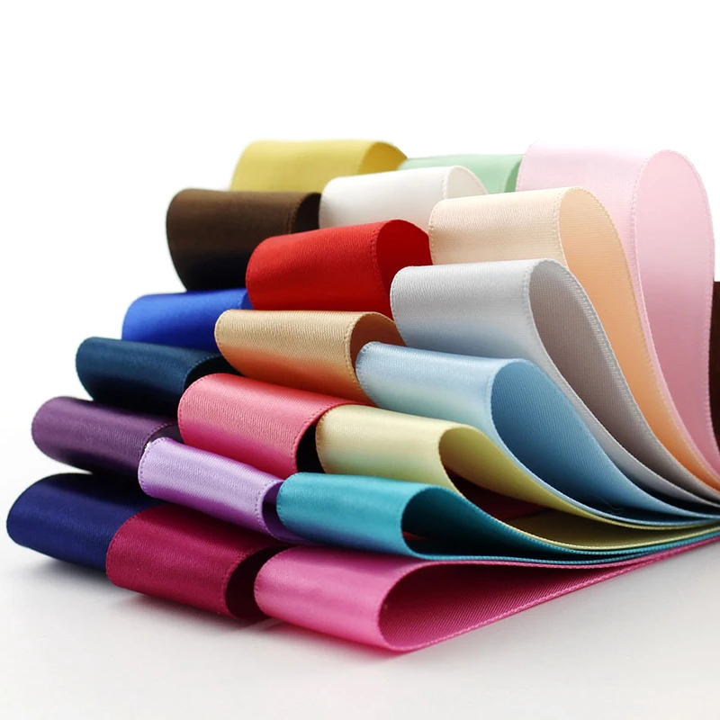 5meter/lot 25mm single-sided polyester ribbon diy hair accessory bow knot material packaging cake gift ribbon T-074