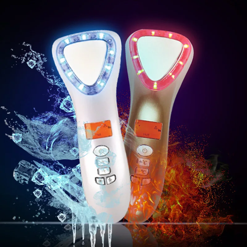 

Cold Heat Ultrasonic Iontophoresis Derivation Beauty Apparatus Facial Cosmetic Instrument All-shipping
