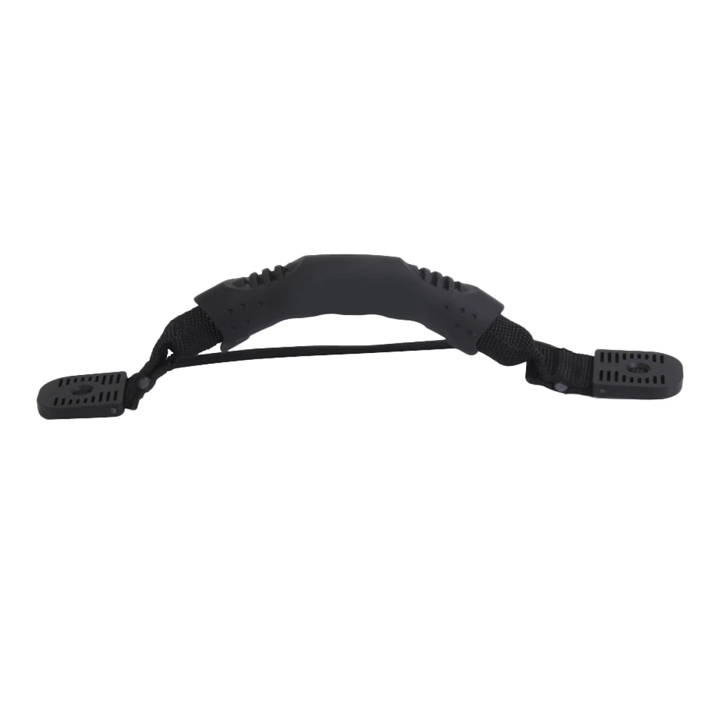 2pcs Black Kayak Canoe Side Mount Carry Handle with Elastic Bungee Cord Replacement