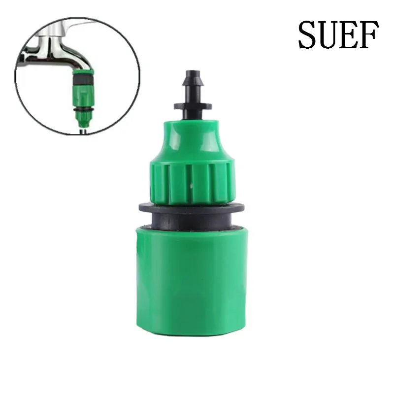 

1 Pcs Fast Coupling Adapter Drip Tape For Irrigation Hose Connector With 1/4 "barbed Connector Garden Irrigation Garden Tools @2