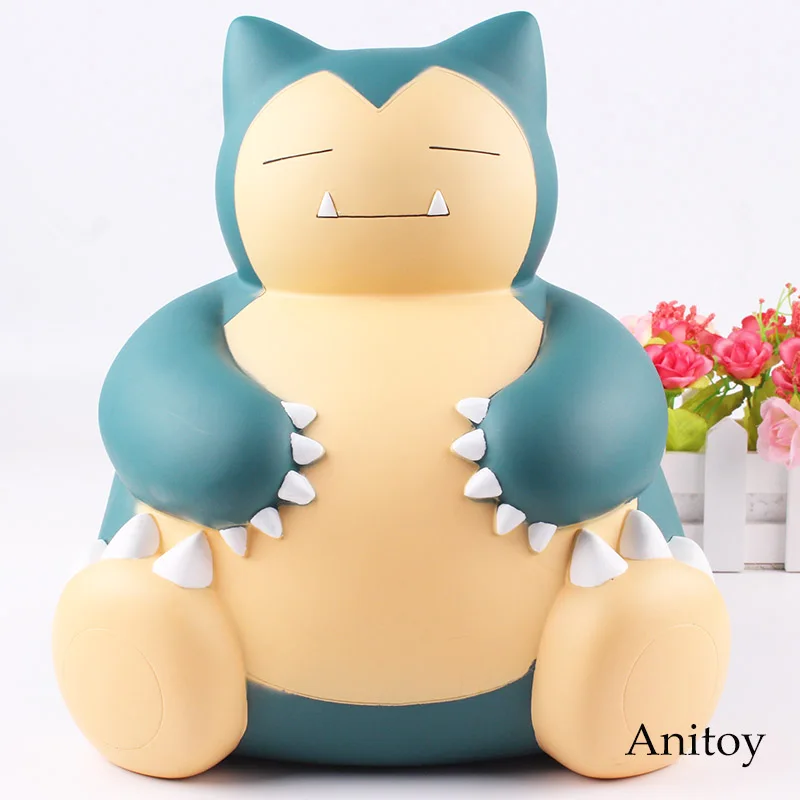 

Snorlax Anime Action Figure Coin Bank Safe Piggy Bank Money Saving Box for Kids Gift Toy 23cm