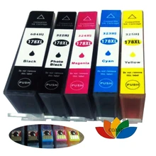5 Compatible HP 178 XL Ink cartridge For HP Photosmart B109 B110 B210 C309 C310 C410 D5468 D5463 D5460 printer 5 Compatible HP 178 XL Ink cartridge For HP Photosmart B109 B110 B210 C309 C310 C410 D5468 D5463 D5460 printer