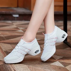 Teachers Shoes Practice Square Dance Shoes Female Breathable Mesh Sports Shoes Aerobics Soft Bottom Jazz Modern Dance Shoes
