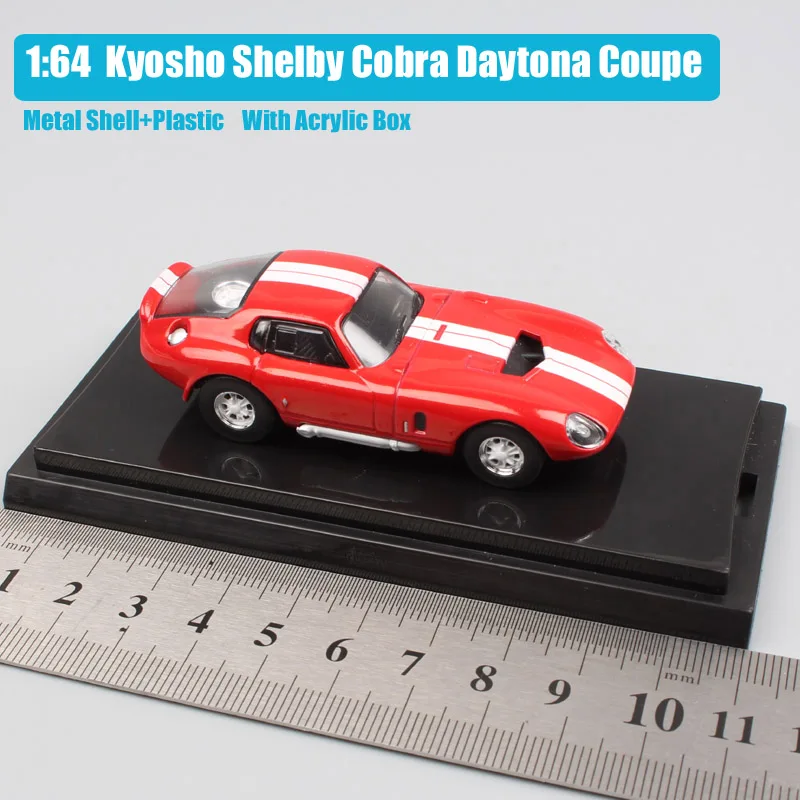 1/64 масштаб Kyosho ford Shelby Cobra Daytona Coupe спортивный гоночный автомобиль мини литая модель игрушки миниатюры для взрослых мальчиков коллекция - Цвет: Shelby Cobra Red