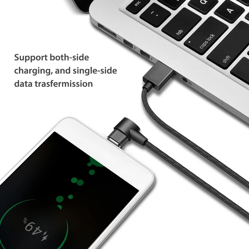 Micro USB кабель l-линия Магнитный кабель для зарядки 90 градусов USB зарядный кабель для iPhone X 8 7 6 Plus 5 5S usb type C USB C кабель